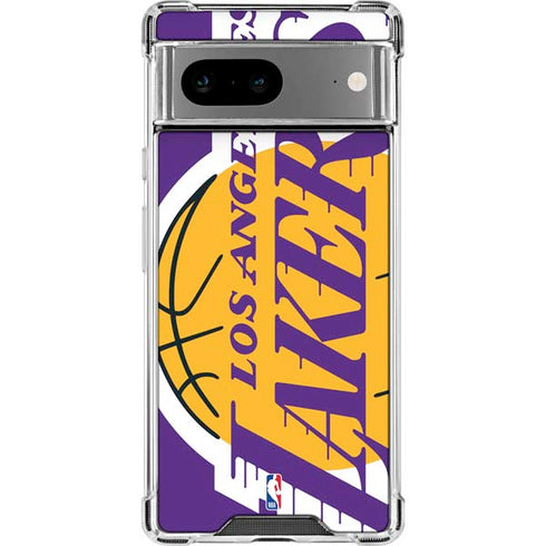 NBA Los Angeles Lakers Large Logo Google Pixel 7a Clear Case